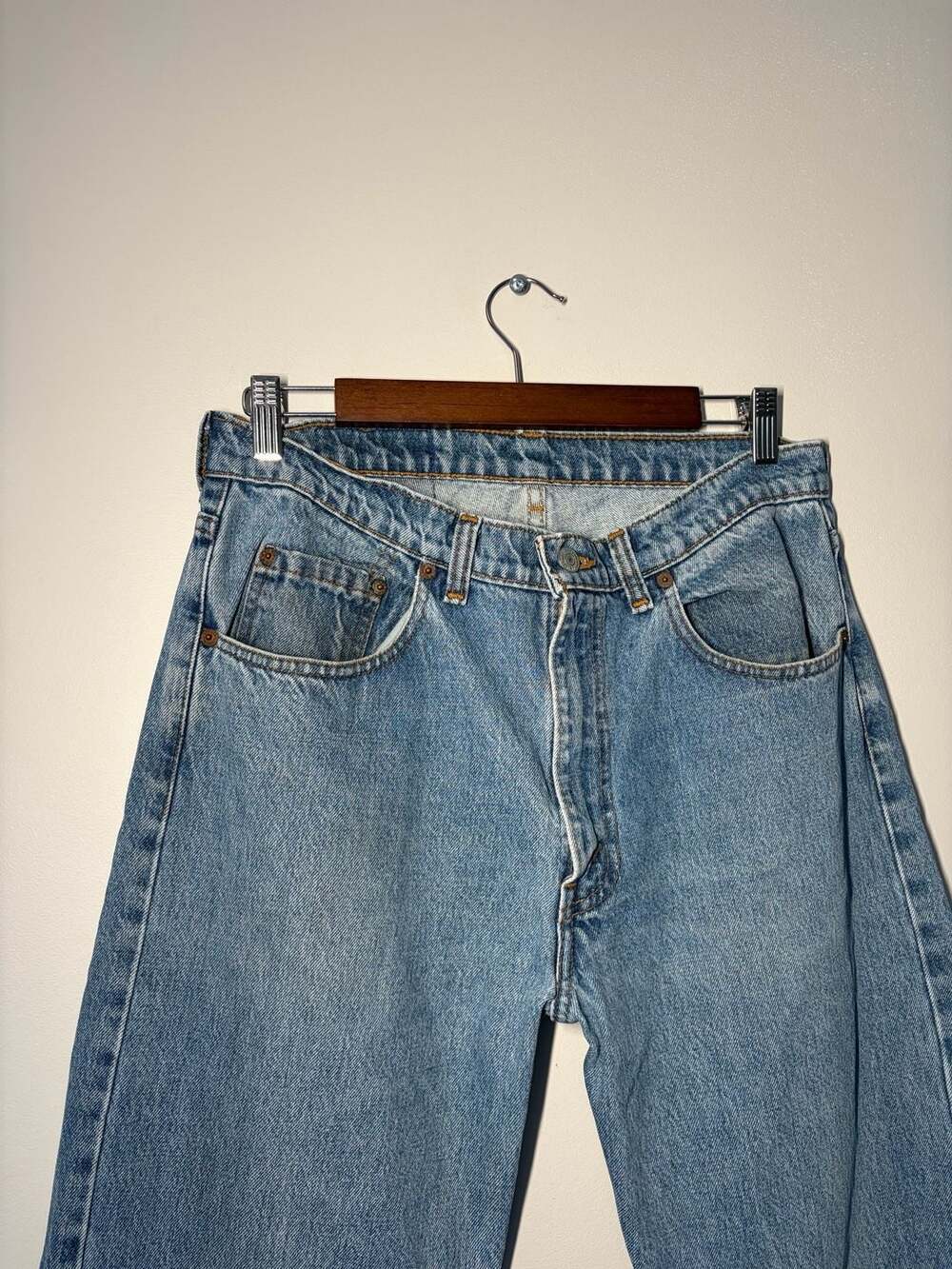 90s Levi's 505 Jeans Blue Denim - Picture 2 of 9